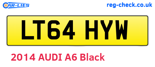 LT64HYW are the vehicle registration plates.