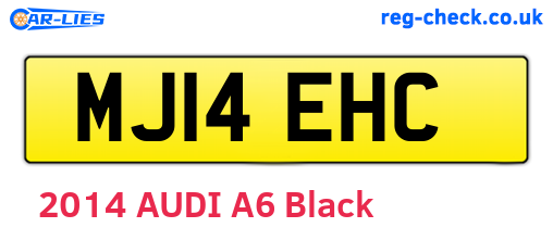 MJ14EHC are the vehicle registration plates.