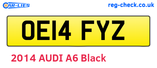 OE14FYZ are the vehicle registration plates.