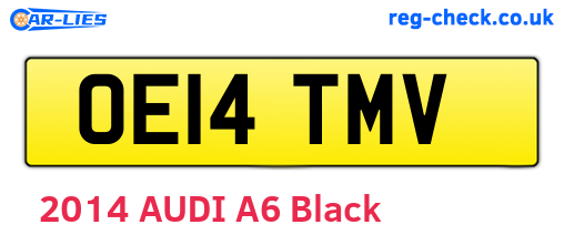 OE14TMV are the vehicle registration plates.