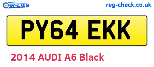 PY64EKK are the vehicle registration plates.