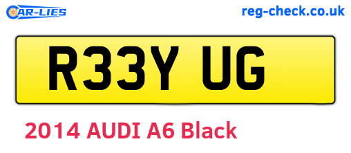 R33YUG are the vehicle registration plates.