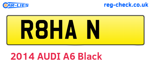 R8HAN are the vehicle registration plates.
