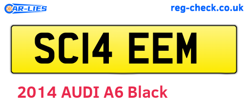 SC14EEM are the vehicle registration plates.