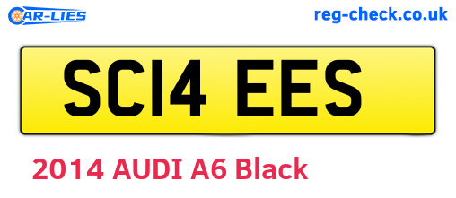 SC14EES are the vehicle registration plates.