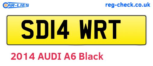 SD14WRT are the vehicle registration plates.