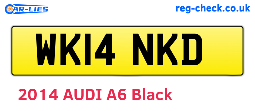 WK14NKD are the vehicle registration plates.