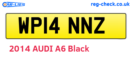 WP14NNZ are the vehicle registration plates.