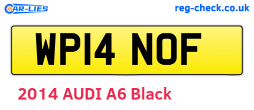 WP14NOF are the vehicle registration plates.