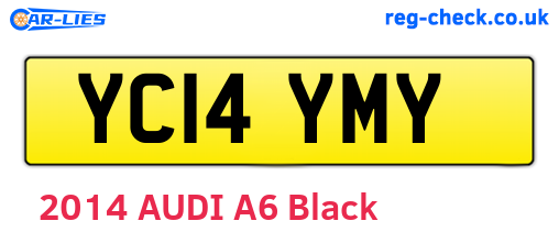 YC14YMY are the vehicle registration plates.
