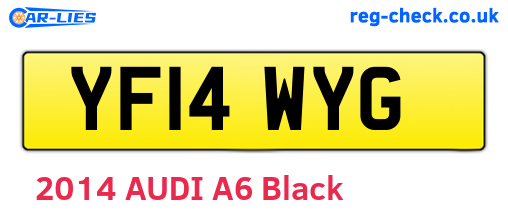YF14WYG are the vehicle registration plates.