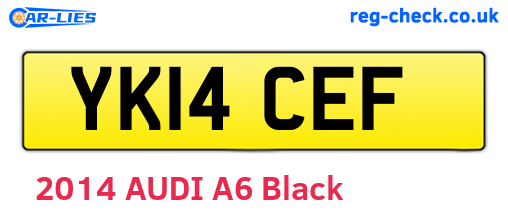 YK14CEF are the vehicle registration plates.