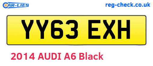 YY63EXH are the vehicle registration plates.