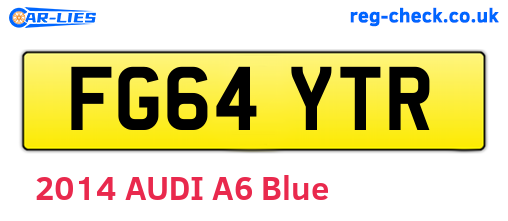 FG64YTR are the vehicle registration plates.