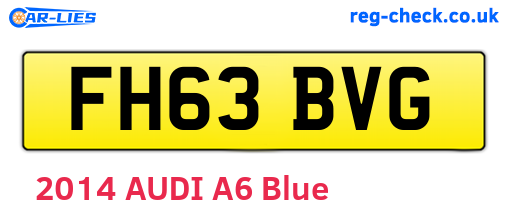 FH63BVG are the vehicle registration plates.