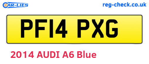 PF14PXG are the vehicle registration plates.