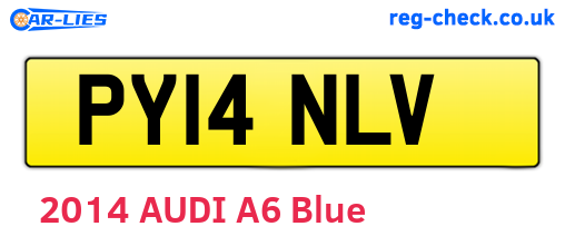 PY14NLV are the vehicle registration plates.