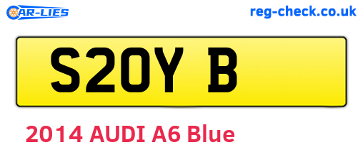 S2OYB are the vehicle registration plates.