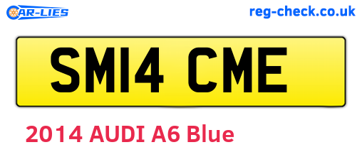SM14CME are the vehicle registration plates.