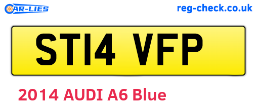 ST14VFP are the vehicle registration plates.