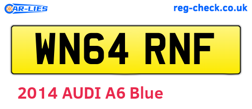 WN64RNF are the vehicle registration plates.
