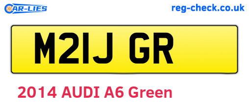 M21JGR are the vehicle registration plates.