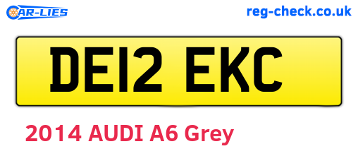 DE12EKC are the vehicle registration plates.