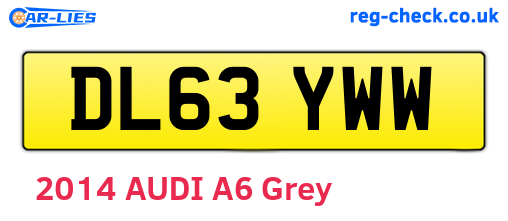 DL63YWW are the vehicle registration plates.
