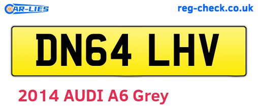 DN64LHV are the vehicle registration plates.