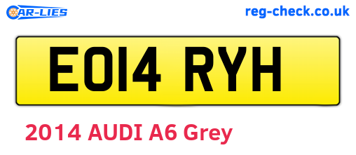 EO14RYH are the vehicle registration plates.