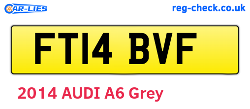 FT14BVF are the vehicle registration plates.