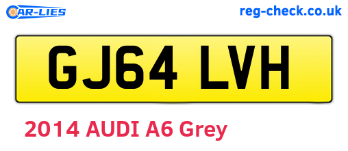 GJ64LVH are the vehicle registration plates.