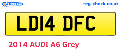 LD14DFC are the vehicle registration plates.