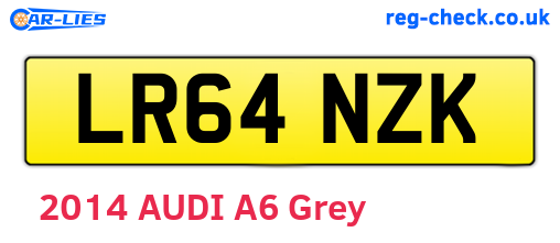LR64NZK are the vehicle registration plates.