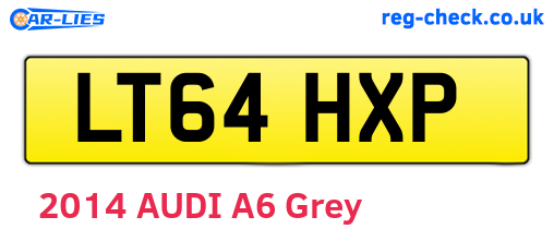 LT64HXP are the vehicle registration plates.