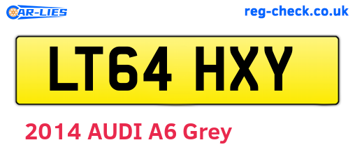 LT64HXY are the vehicle registration plates.