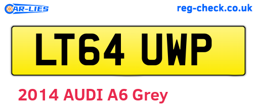 LT64UWP are the vehicle registration plates.