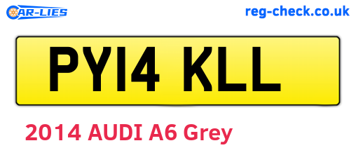 PY14KLL are the vehicle registration plates.