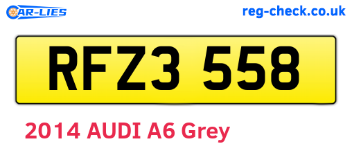RFZ3558 are the vehicle registration plates.