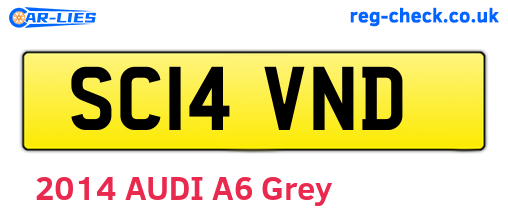 SC14VND are the vehicle registration plates.