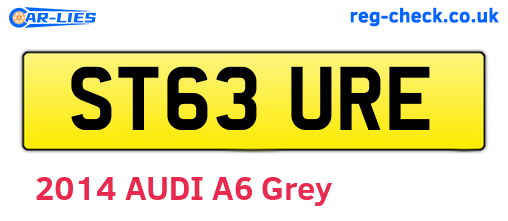 ST63URE are the vehicle registration plates.