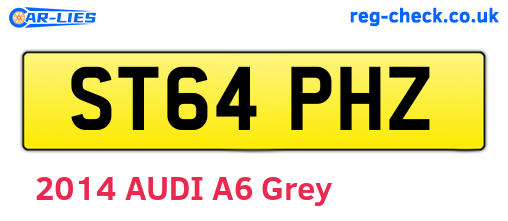 ST64PHZ are the vehicle registration plates.