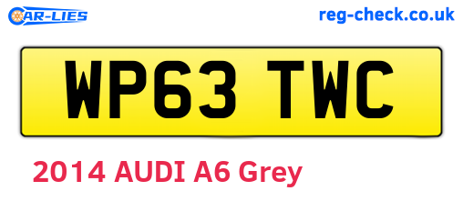 WP63TWC are the vehicle registration plates.