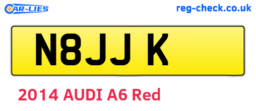 N8JJK are the vehicle registration plates.