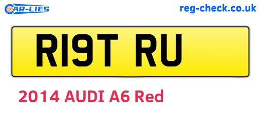 R19TRU are the vehicle registration plates.
