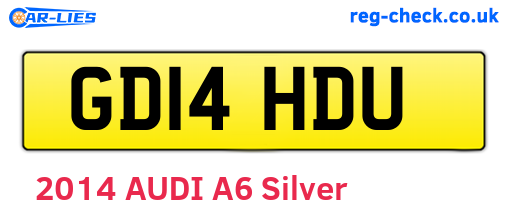GD14HDU are the vehicle registration plates.