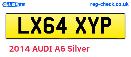 LX64XYP are the vehicle registration plates.