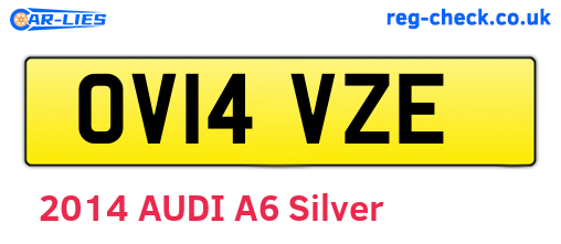 OV14VZE are the vehicle registration plates.