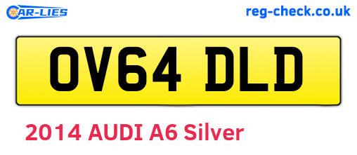 OV64DLD are the vehicle registration plates.