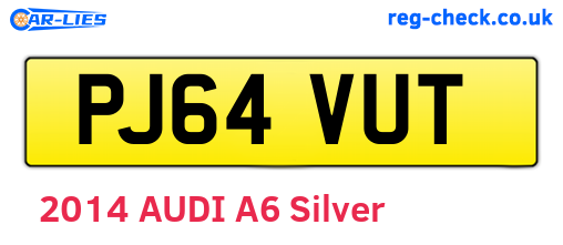 PJ64VUT are the vehicle registration plates.
